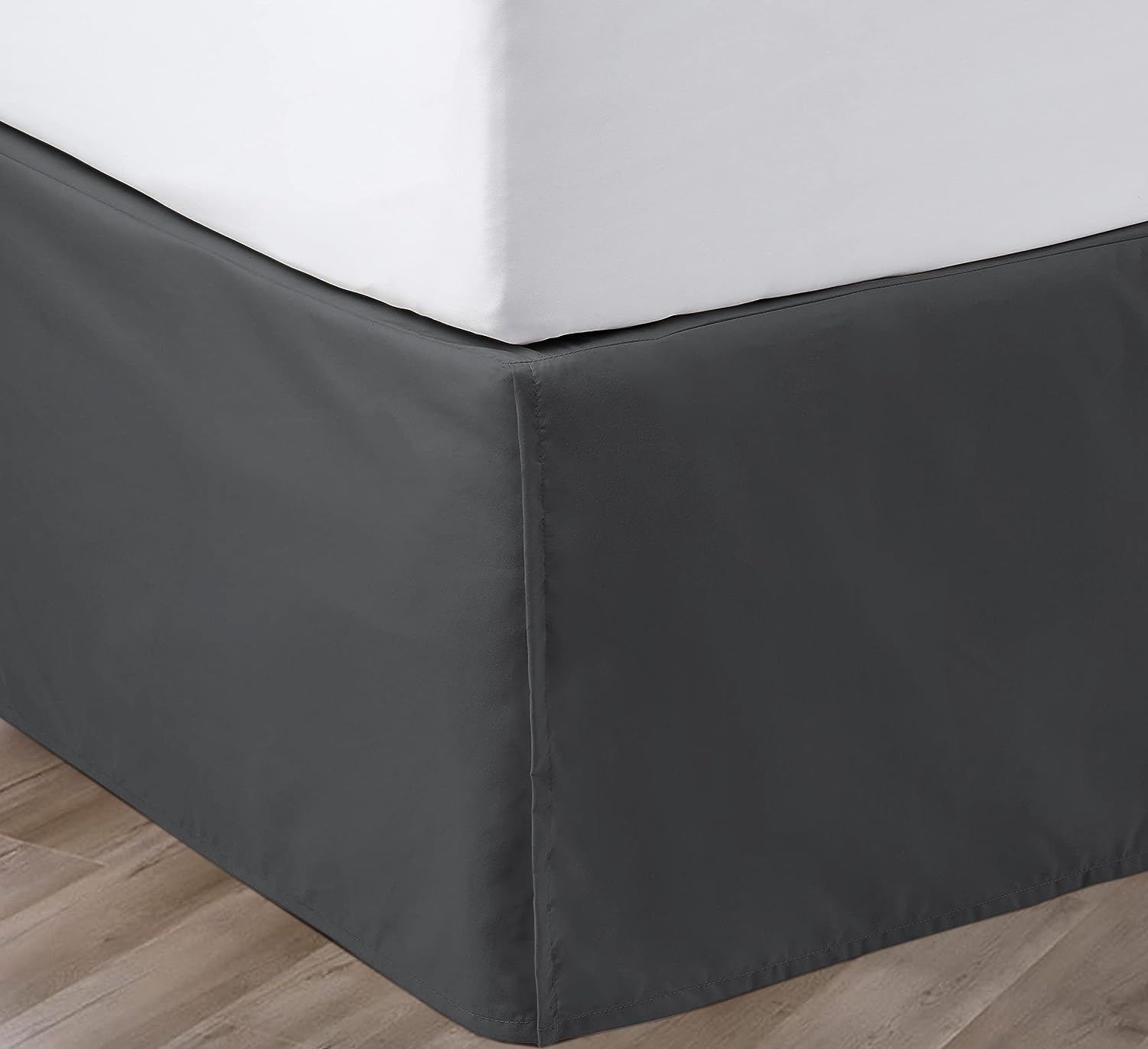 Sgi Bedding 18 Inch Drop Bed Skirt Full Size With Platform To Stay In Place Elegant Pleated Design With Split Corners Wrinkle Re